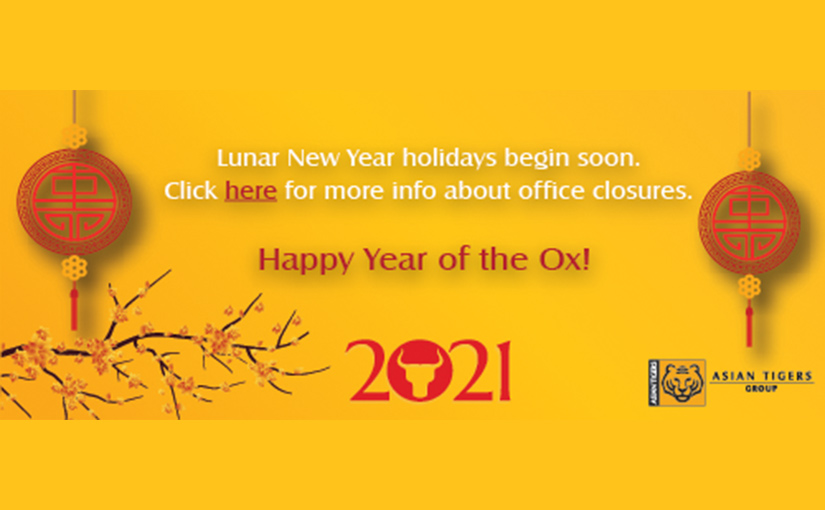 Office Closure for Lunar New Year 2021