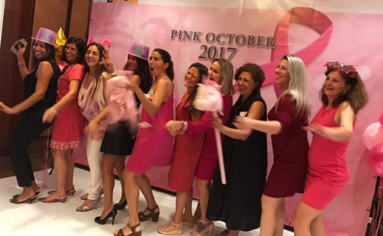 pink october lunch