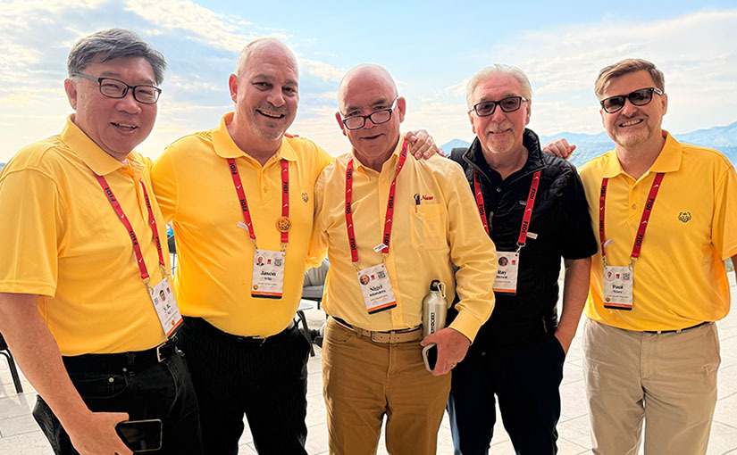 YB, Jason Will and Paul Ware and friends enjoying the seaside.