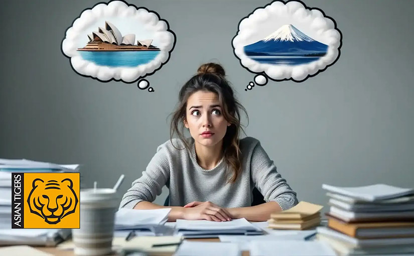 Are you moving to either Japan or Australia?